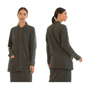 NWOT Paper Label Canada ABILENE KNIT SHIRT Sweater Cardigan Green Size XL.